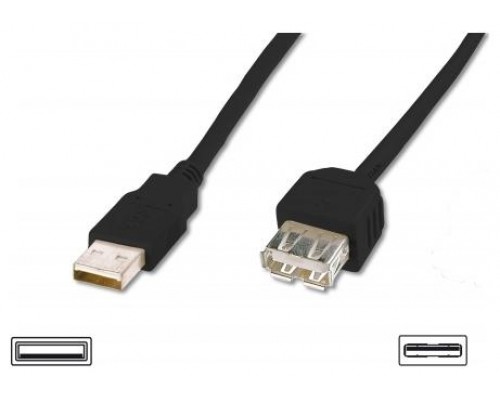 Nanocable - Cable alargador USB 2.0 de 1,8m conexion