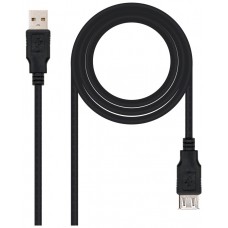 Nanocable - Cable alargador USB 2.0 de 3,0m conexion