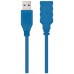 CABLE USB TIPO A/M - A/H 1 M azul NANOCABLE (Espera 4 dias)