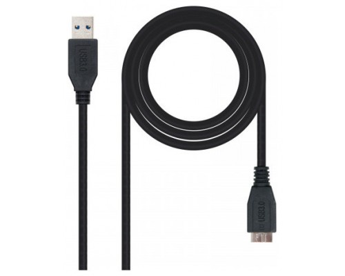 CABLE USB 3.0 TIPO A/M-MICRO B/M NEGRO 1.0 M NANOCABLE