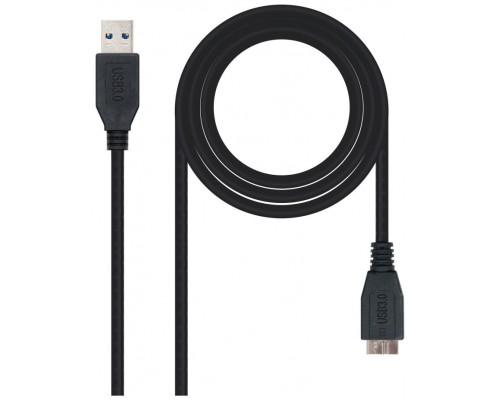 Nanocable - Cable USB 3.0 de 2m conexion A/M-MICRO B/M