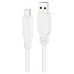 CABLE USB 2.0 3A TIPO USB-CM-AM BLANCO 0.5M NANOCABLE