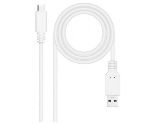 Nanocable Cable USB 2.0 3A USB-C-M/M 1.5M Blanco