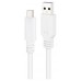 Nanocable Cable USB 2.0 3A USB-C-M/M 1.5M Blanco