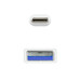Nanocable Cable USB 3.1 Gen2 USB-C/A 0,5 M Blanco