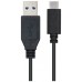 CABLE USB 3.1 GEN2 10GBPS 3A TIPO USB-CM-AM NEGRO 1.0M