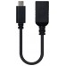 Nanocable Cable USB 3.1 Gen1 3A, USB-C/M-A/F, 15cm