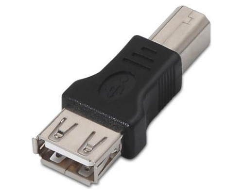 ADAPTADOR USB TIPO A/H - B/M NEGRO NANOCABLE (Espera 4 dias)