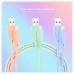 PACK 3 CABLES LIGHTNING A USB 2.0 1 M ROSA/AZUL/VERDE MALLADOS NANOCABLE (Espera 4 dias)