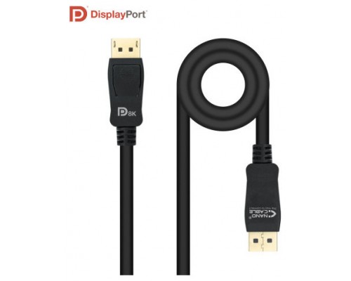 CABLE DISPLAYPORT V1.4 CERTIFICADO VESA DPM-DPM NEGRO