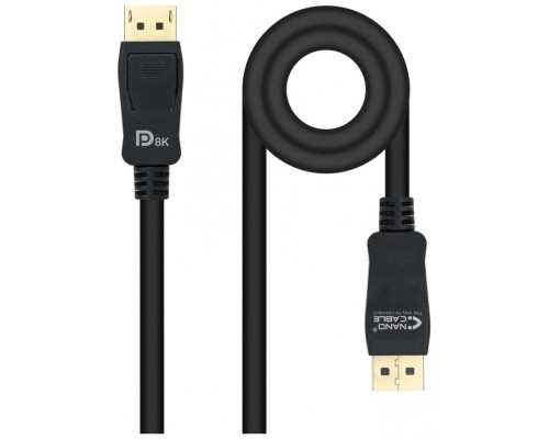 CABLE DISPLAYPORT V1.4 CERTIFICADO VESA DPM-DPM NEGRO