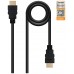 CABLE HDMI V2.0 0.5M NEGRO NANOCABLE (Espera 4 dias)