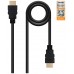 CABLE HDMI V2.0 (ALTA VELOCIDAD) 4K A/M-A/M 2M NEGRO