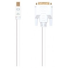 Nanocable - Cable Mini DisplayPort/M a DVI/M - Blanco