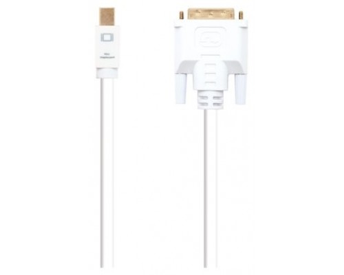 Mini DP - DVI, M-M, 2 m, Blanco