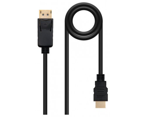 CABLE CONVERSOR DP A HDMI DPM - HDMI/M NEGRO 0.5 M