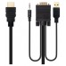 CABLE CONVERSOR HDMI A VGA+JACK3.5+USB-A 1.8 M