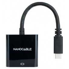 CONVERSOR USB-C A HDMI 4K NEGRO 15 CM NANOCABLE