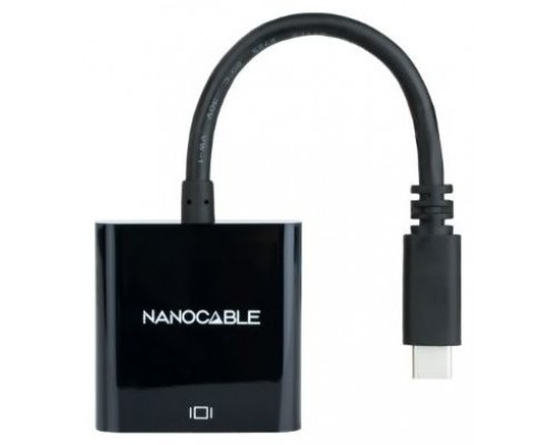 Nanocable - Conversor USB-C a HDMI 4K, 15 cm,