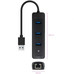 CONVERSOR USB3.0 A ETHERNET 3xUSB3.0 USB-A/M-RJ45/