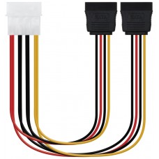 CABLE SATA ALIMENTACION 5.25 MOLEX 4PIN M-2XSATAH 20