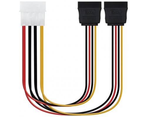 CABLE SATA ALIMENTACION 5.25 MOLEX 4PIN M-2XSATAH 20