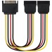 Nanocable - Cable SATA Alimentacion SATA/M a 2xSATA/H