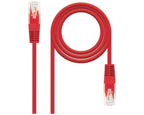 CABLE RED LATIGUILLO RJ45 CAT.5E UTP AWG24 ROJO 2.0 M