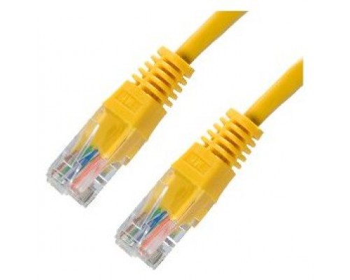 CABLE RED LATIGUILLO RJ45 CAT.5E UTP AWG24 AMARILLO