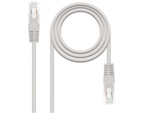 CABLE DE RED LATIGUILLO RJ45 CAT.5E UTP AWG24 7 M GRIS NANOCABLE (Espera 4 dias)