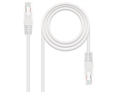 CABLE RED LATIGUILLO RJ45 CAT.6 UTP AWG24 BLANCO 2.0 M