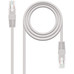 NANOCABLE Cable de red latiguillo RJ45 LSZH Cat.6 UTP AWG24, Gris, 3.0m