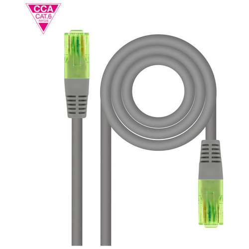 NANOCABLE Cable red latiguillo CAT.6 UTP AWG26 CCA, 30 cm-SX2 NANOCABLE Cable red latiguillo CAT.6 UTP AWG26 CCA, 30 cm