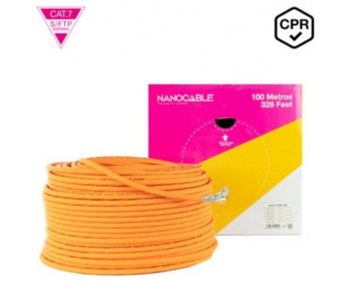 Nanocable Cable Red CAT7 CPR LSZH AWG23 100M