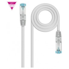 CABLE DE RED LATIGUILLO 600MHZ LSZH SFTP PIMF CAT7 AWG26 2 M GRIS NANOCABLE (Espera 4 dias)
