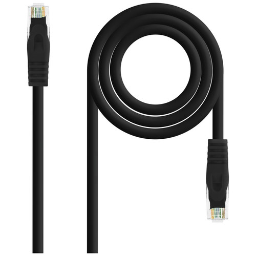 NANOCABLE CABLE RED LATIGUILLO RJ45 LSZH CAT.6A UTP AWG24, NEGRO, 25 CM-SX2 NANOCABLE CABLE RED LATIGUILLO RJ45 LSZH CAT.6A UTP AWG24, NEGRO, 25 CM