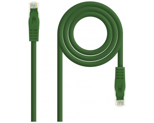 CABLE DE RED LATIGUILLO RJ45 UTP CAT6A AWG24 LSZH 0.25 M VERDE NANOCABLE (Espera 4 dias)