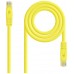 CABLE RED LATIGUILLO RJ45 CAT.6A LSZH UTP AWG24, 0.30M AMARILLO NANOCABLE (Espera 4 dias)