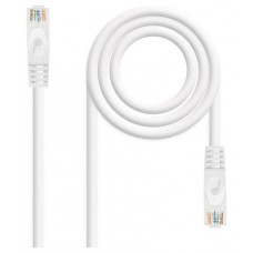 CABLE RED LATIGUILLO RJ45 CAT.6A LSZH UTP AWG24, 1M BLANCO NANOCABLE (Espera 4 dias)