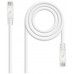 CABLE DE RED LATIGUILLO RJ45 UTP CAT6A AWG24 1 M BLANCO NANOCABLE (Espera 4 dias)