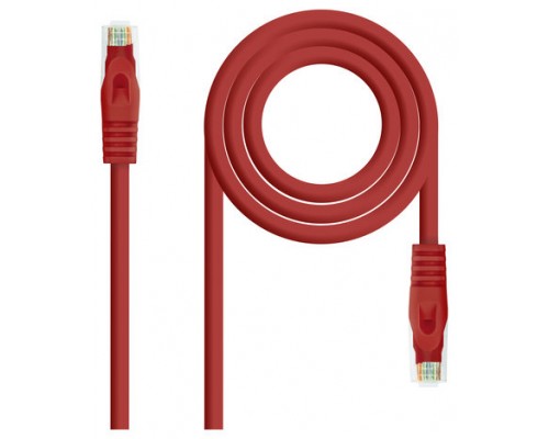 CABLE RED LATIGUILLO RJ45 LSZH CAT.6A UTP AWG24 ROJO 2