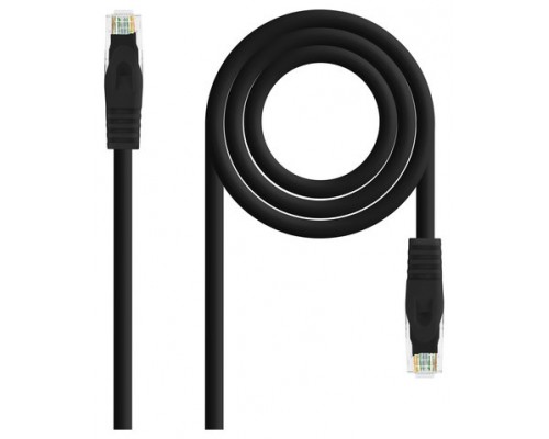 Nanocable Cable de red latiguillo RJ45 LSZH Cat.6A UTP AWG24, Negro, 3.0m (Espera 4 dias)