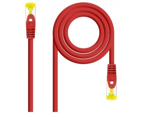 CABLE DE RED LATIGUILLO RJ45 SFTP CAT6A AWG26 0.30 M ROJO NANOCABLE (Espera 4 dias)