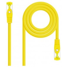 CABLE RED LATIGUILLO RJ45 CAT.6A LSZH SFTP AWG26, 0.30M AMARILLO NANOCABLE (Espera 4 dias)