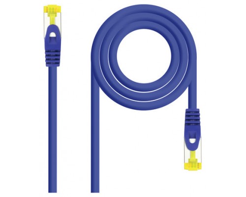 CABLE DE RED LATIGUILLO RJ45 SFTP CAT6A AWG26 2 M AZUL NANOCABLE (Espera 4 dias)