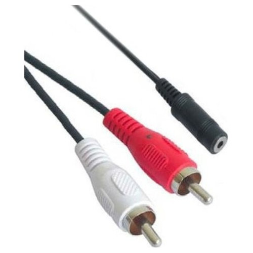 Audio, 3.5/H-2xRCA/M, 1.5m, Negro-SX2 Audio, 3.5/H-2xRCA/M, 1.5m, Negro