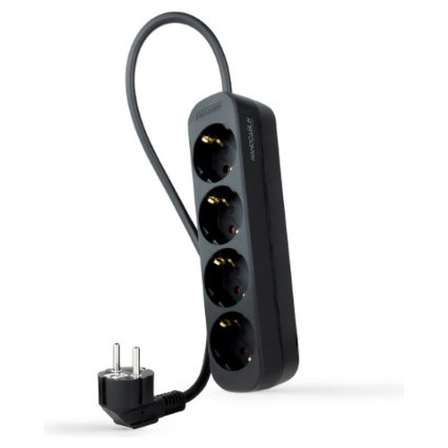 Nanocable Regleta de Enchufes 4 Tomas 1.4 m Negro-SX2 Nanocable Regleta de Enchufes 4 Tomas 1.4 m Negro