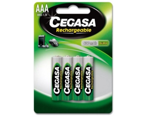 CEGASA PILA RECARGABLE HR03 800 MAH 1 2V BL.4 UDS