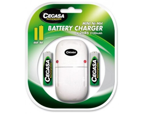 CEGASA CARGADOR MINI COMPACTO 2HR6 2100 mAh