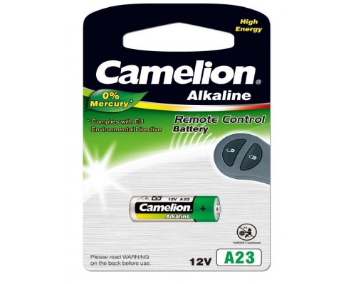 Pila Alcalina LR23A 12V 0% Mercurio (1 pc) Camelion